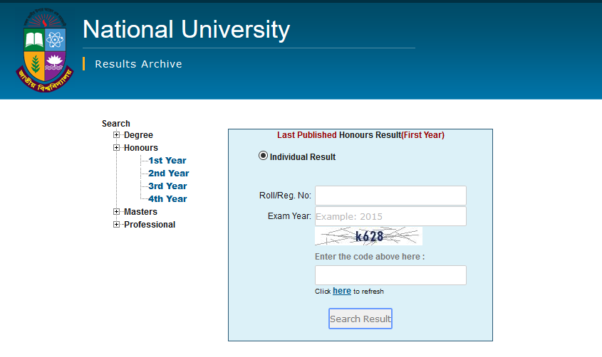 Degree 3rd Year Result